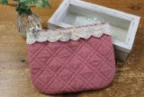 SALE／レースとリボンのポーチ（2種）／20％OFF♪
