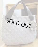 完成品（見本品）コサージュ付おしゃれバッグ／1点限り