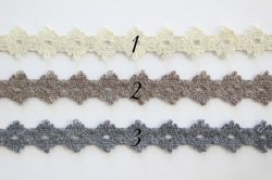 画像1: Organic Cotton Lace/1.2cm巾3種