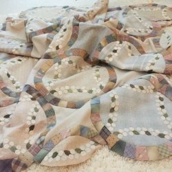 画像6: マンスリーキルト2018「ウェディングリングと花のリース」作図＆布セット