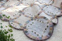 画像3: マンスリーキルト2018「ウェディングリングと花のリース」作図＆布セット