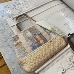 画像7: SALE/【キルトジャパン掲載】ワンパッチ 長方形のレッスンバッグ