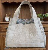 SALE／【キルトジャパン掲載】ニオイスミレ（Sweet Violet）のトートバッグ