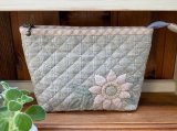 SALE！外ポケット付きお花のポーチ