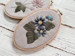 画像2: だ円の花フレーム／サイネリア（商品番号：5-103）