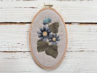 だ円の花フレーム／サイネリア（商品番号：5-103）