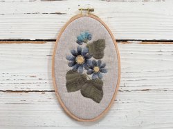 画像1: だ円の花フレーム／サイネリア（商品番号：5-103）