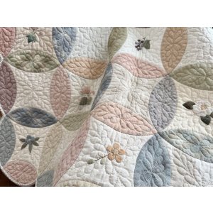 画像: オレンジピールのタペストリー／布セット（※アップリケ図案と布、裏布、レースは含まれません）