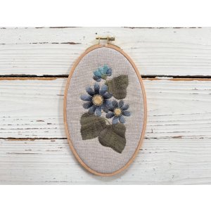 画像: だ円の花フレーム／サイネリア（商品番号：5-103）