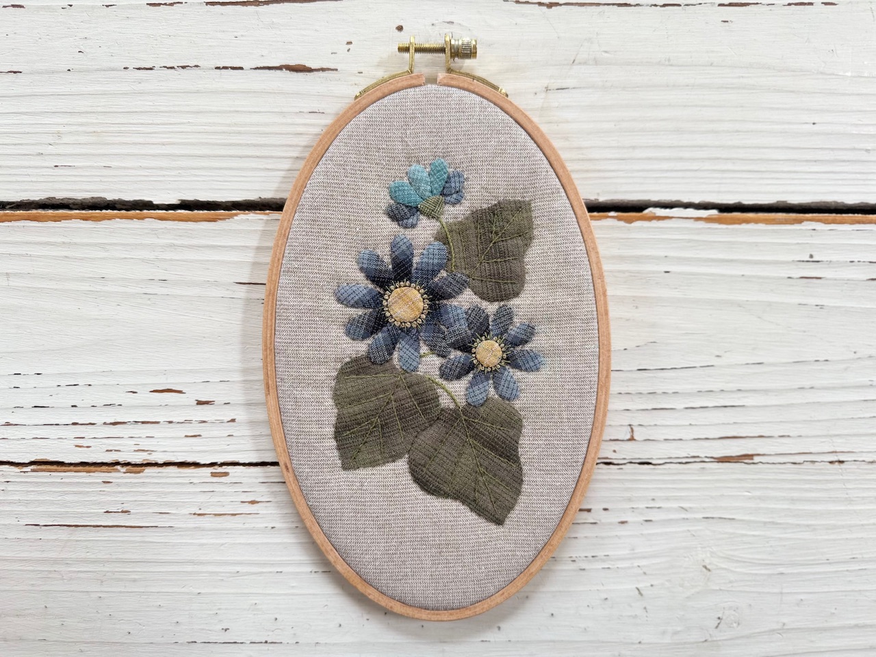 画像1: だ円の花フレーム／サイネリア（商品番号：5-103）